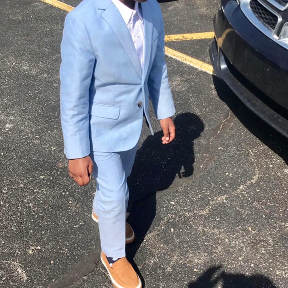 Boys H&M blue suit.